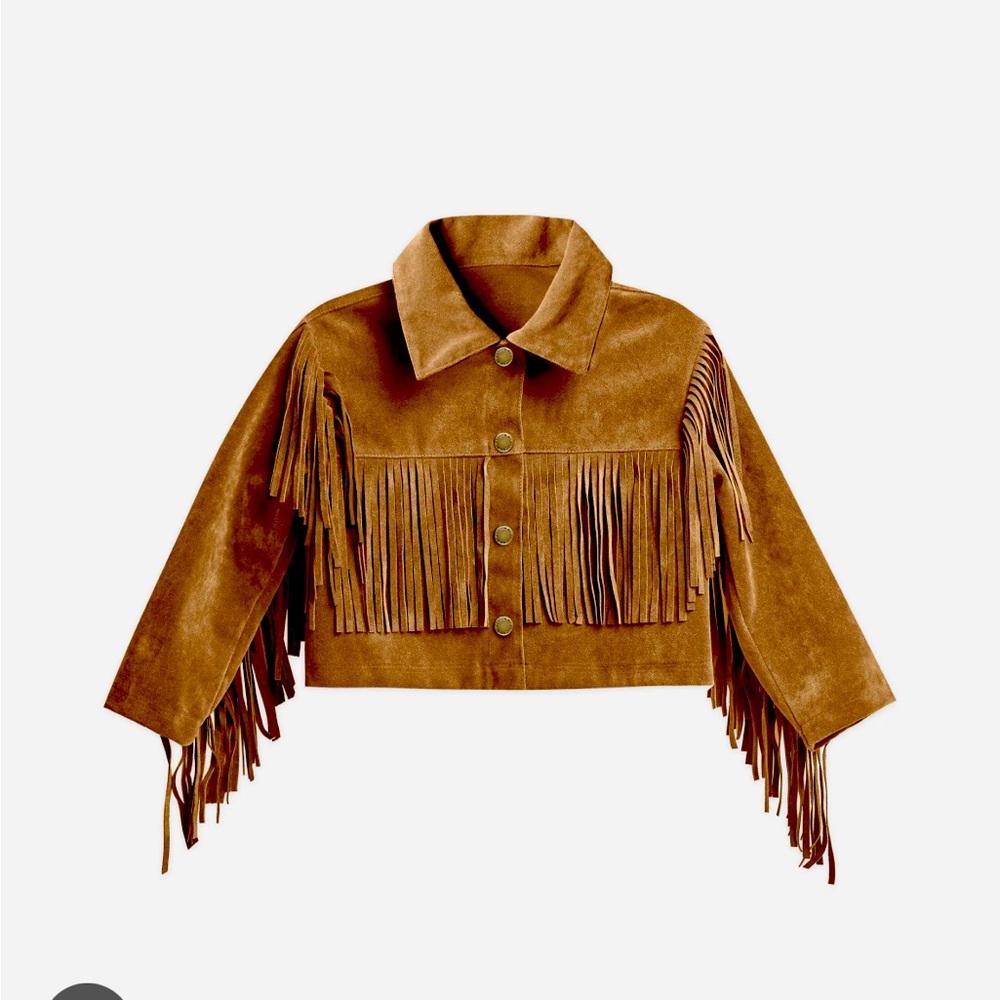 Rylee and cru 2/3 suede fringe jacket